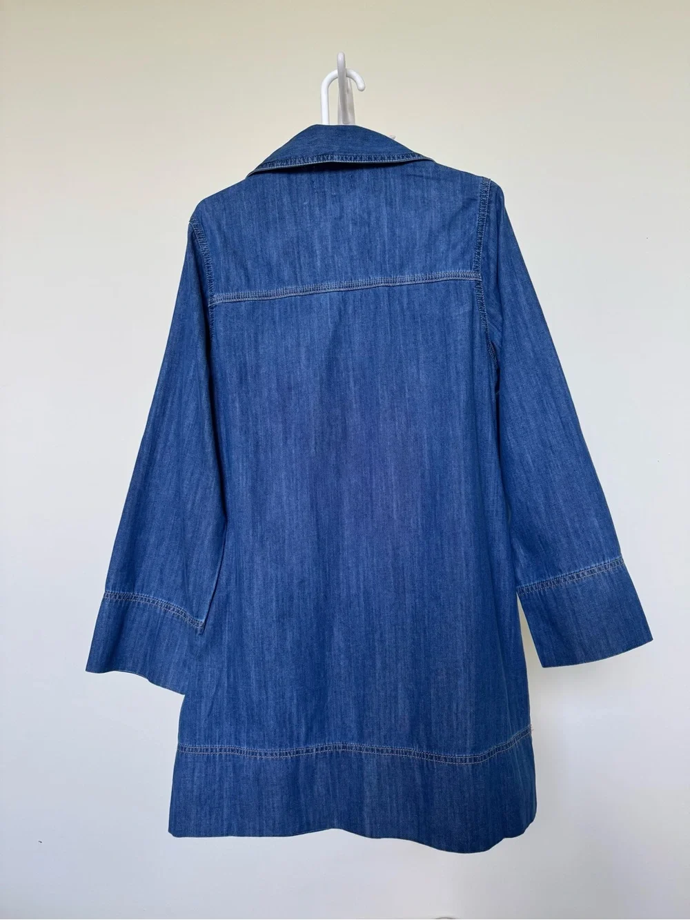 Habitual Blue Denim Tunic Dress Relaxed Fit Size М - Picture 3 of 7
